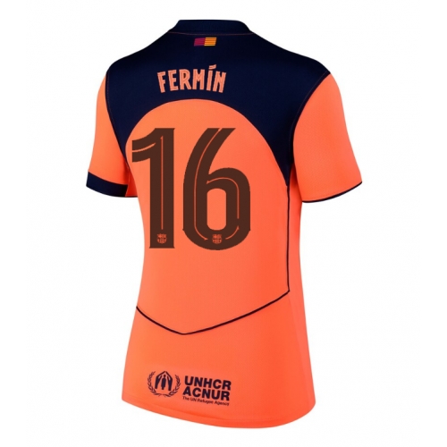 Billige Fotballdrakt Barcelona Fermin Lopez #16 Replika Tredjedrakt Dame 2025-26 Kortermet Billige Fotballdrakt Barcelona Fermin Lopez #16 Replika Tredjedrakt Dame 2025-26 Kortermet